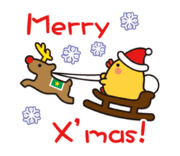 flying chick & penguin stickers sticker #2311476