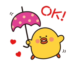 flying chick & penguin stickers sticker #2311482