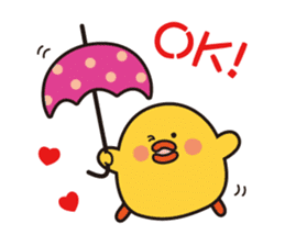 flying chick & penguin stickers sticker #2311482