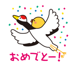 flying chick & penguin stickers sticker #2311483