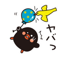 flying chick & penguin stickers sticker #2311488
