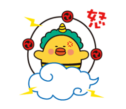 flying chick & penguin stickers sticker #2311489