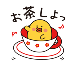 flying chick & penguin stickers sticker #2311490