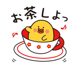 flying chick & penguin stickers sticker #2311490