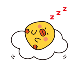 flying chick & penguin stickers sticker #2311499