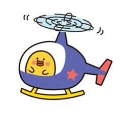 flying chick & penguin stickers sticker #2311502