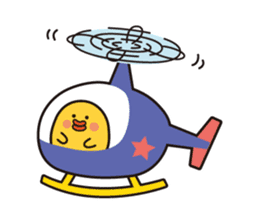 flying chick & penguin stickers sticker #2311502