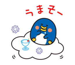 flying chick & penguin stickers sticker #2311503