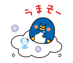 flying chick & penguin stickers sticker #2311503