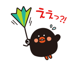 flying chick & penguin stickers sticker #2311504