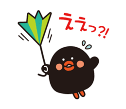 flying chick & penguin stickers sticker #2311504