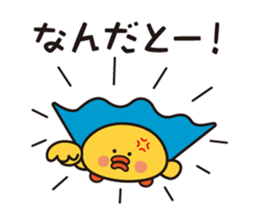 flying chick & penguin stickers sticker #2311505