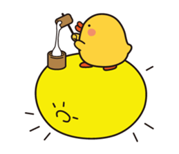 flying chick & penguin stickers sticker #2311507