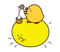 flying chick & penguin stickers sticker #2311507