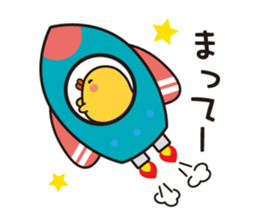 flying chick & penguin stickers sticker #2311508