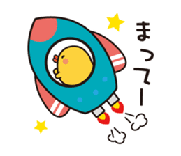 flying chick & penguin stickers sticker #2311508