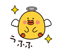 flying chick & penguin stickers sticker #2311510