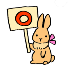 polite bunnies sticker #2311748