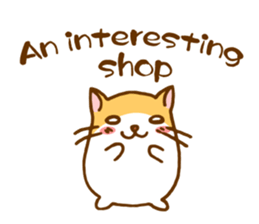 The hamster invites to various events sticker #2311873