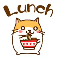 The hamster invites to various events sticker #2311874