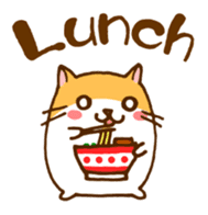 The hamster invites to various events sticker #2311874