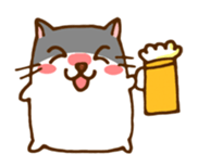 The hamster invites to various events sticker #2311877