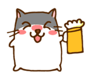 The hamster invites to various events sticker #2311877