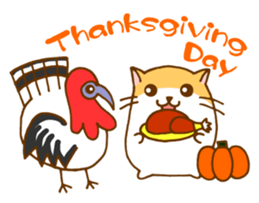 The hamster invites to various events sticker #2311897