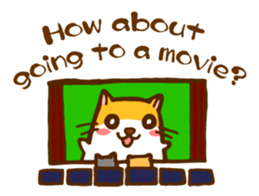 The hamster invites to various events sticker #2311901