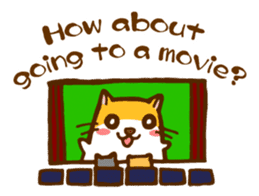 The hamster invites to various events sticker #2311901