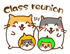 The hamster invites to various events sticker #2311907