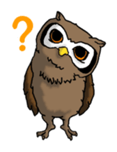 Horned owl sticker #2312032