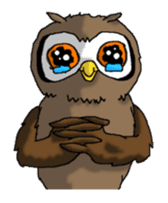 Horned owl sticker #2312046