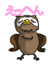 Horned owl sticker #2312047