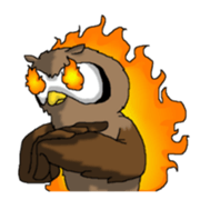 Horned owl sticker #2312054