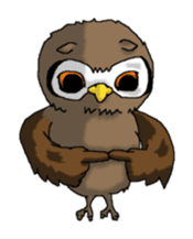Horned owl sticker #2312065