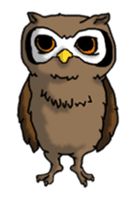 Horned owl sticker #2312068
