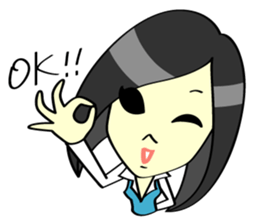 A Girl Office Worker sticker #2312396