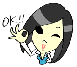 A Girl Office Worker sticker #2312396