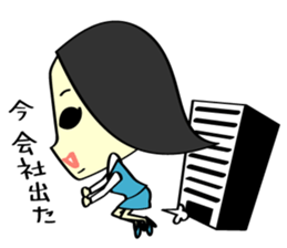 A Girl Office Worker sticker #2312425