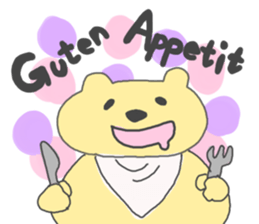 Bear and German sticker #2312536