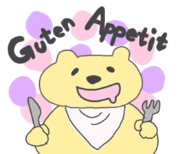 Bear and German sticker #2312536