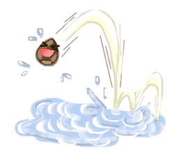 Feelings of acorn. sticker #2313341