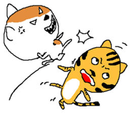 Life of two laughable cats sticker #2314008