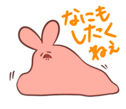 Rabbit amoeba and a gray cat by nonono