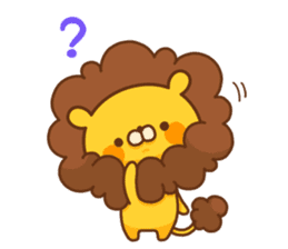 fluffly Lion sticker #2314662