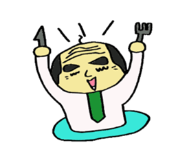 Everyday father company employee. sticker #2315435