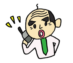 Everyday father company employee. sticker #2315439