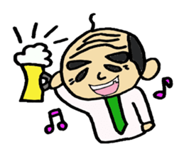 Everyday father company employee. sticker #2315443