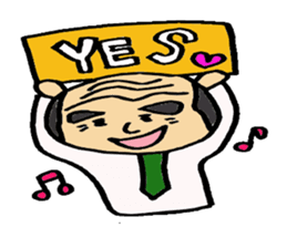 Everyday father company employee. sticker #2315451